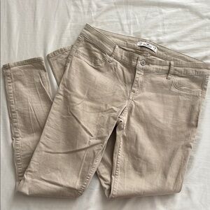 Women’s Khaki Beige Skinny Jean Pants